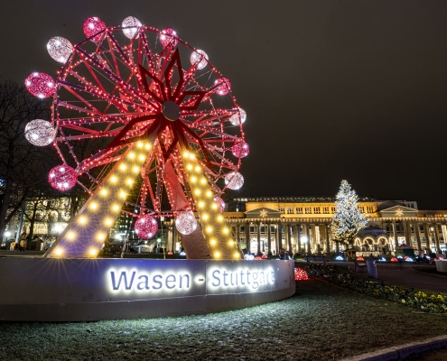 Riesenrad Stuttgart Schlossplatz © by MK Illumination